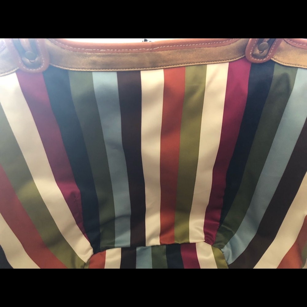 COPY - Coach straw tote with multi color Coach ta… - Picture 5 of 7